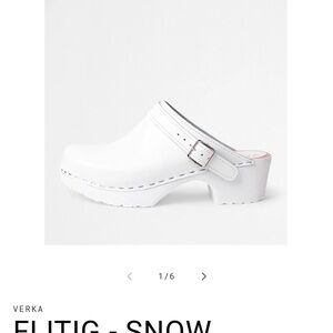 Women's Verka White Clogs size 39